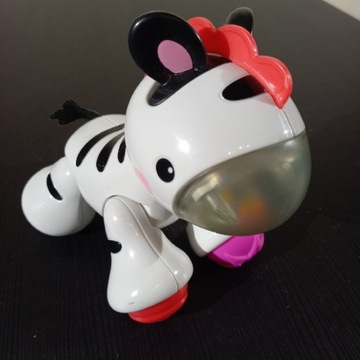 Zebra sensoryczny, grzechotka Fisher Price