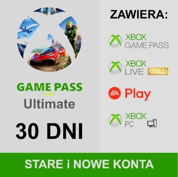 XBOX GAME PASS ULTIMATE 30DNI KAŻDE KONTA BEZ VPN!