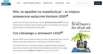 Serwis internetowy o klockach Lego - noweklocki.pl