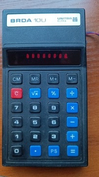 Kalkulator Unitra Eltra Brda 10u antyk PRL działa!