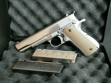 Replika ASG Colt 1911 chromowany GG blow-back