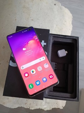 Samsung Galaxy S10 plus Dual SIM Biały 8/128 bdb 