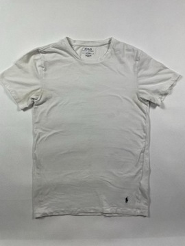 T-shirt Biały Gładki Polo Ralph Lauren M