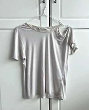 Allsaints 38 M bluzka lyocell angora szary t-shirt