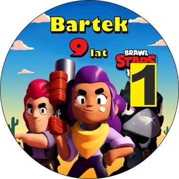 Opłatki na tort BRAWL STARS Pan Opłatek