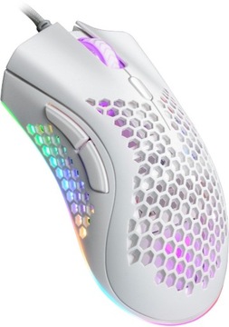 Mysz Gamingowa ISY IGM-4500-WT Honeycomb RGB Biała