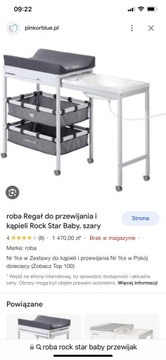 roba przewijak z wanną do kąpieli Rock Star Baby