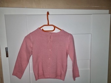 Sweterek dla dziewczynki różowy 98
