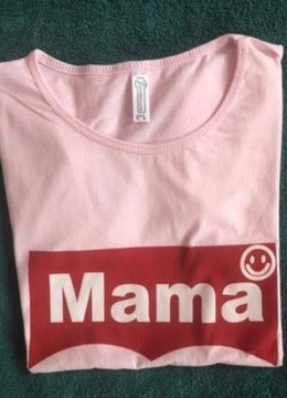 Koszulka damska biust 95 mama różowa