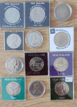 Kolekcjonerskie monety jednodolarowe Nowa Zelandia