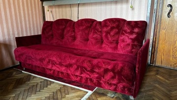 Sofa, dwa fotele w stylu retro