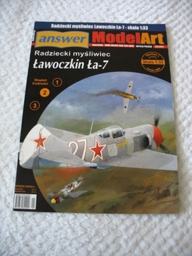 samolot mysliwski Ła-7 Answer ModelArt nr specj. I