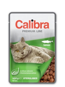 Calibra saszetka dla kotów sterilised łosoś 100g