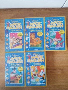 Kasety VHS Magic English ,4,6