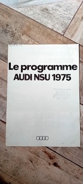 Prospekt AUDI NSU 1975