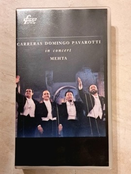 Kaseta VHS Carreras Domingo Pavarotti