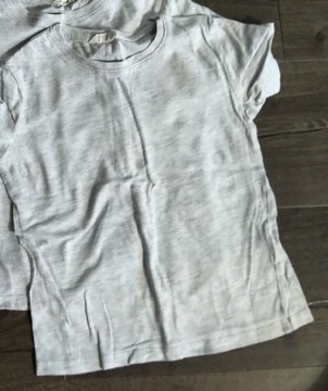 T-shirt biały H&M 110-116 2 szt.