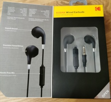 Kodak Earbuds - przewodowe słuchawki douszne 