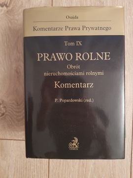 Prawo rolne. Obrót nieruchomościami rolnymi.Osajda