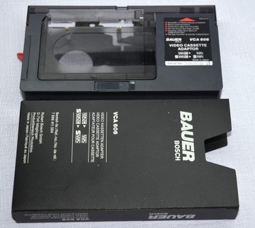 Kaseta matka, japoński adapter VHS-C BAUER BOSCH 