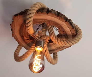 Lampa wisząca handmade industrial loft rękodzieło 