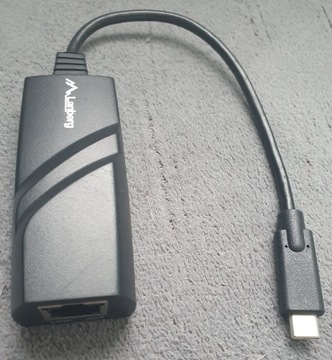 Karta sieciowa Lanberg NC1000-02 USB-C, RJ 45