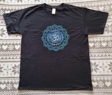 Nowy T-shirt męski logo Mantra Om joga rozm.XL
