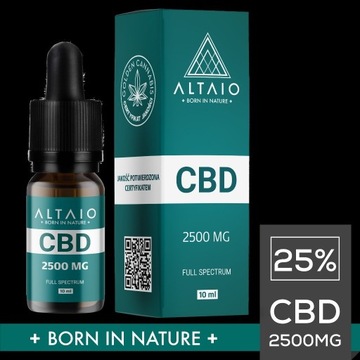 ALTAIO Olejek Konopny CBD 2500mg 10ml