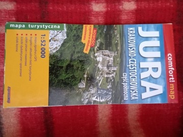 Laminowana trwała mapa turystyczna Jura