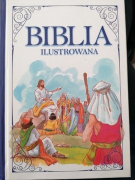 Biblia ilustrowana Stary Nowy Test chrzest komunia