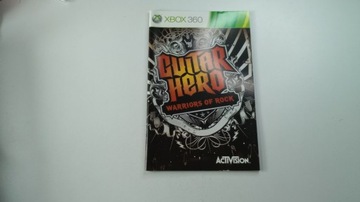 Instrukcja Guitar Hero warriors of rock xbox 360 