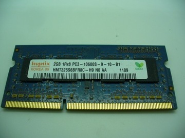 Pamięć RAM 2GB SODIMM DDR3 10600S Hynix 204 piny