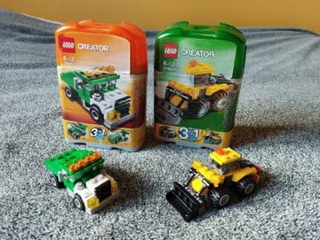 LEGO Creator 3w1 5865 i 5761 Wywrotka i Koparka