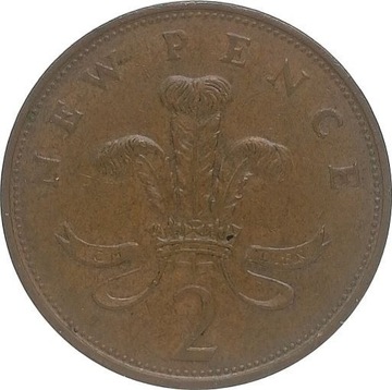 Wielka Brytania 2 new pence 1981, KM#916