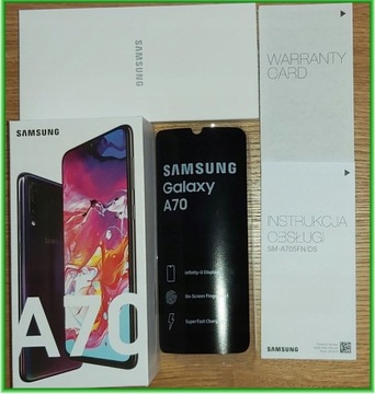 PUDEŁKO Samsung Galaxy A70 karta gw. instrukcja PL