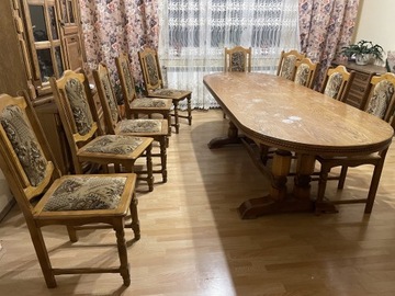 Stół + 10 krzeseł