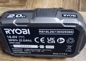 Akumulator Ryobi 2 ah