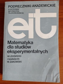 Matematyka dla studiów eksperymentalnych -  EIT