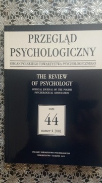 Przegląd Psychologiczny tom 44 numer 4 2001