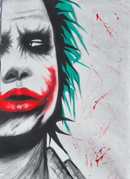 Joker – duży akrylowy obraz na płótnie 80x120 cm