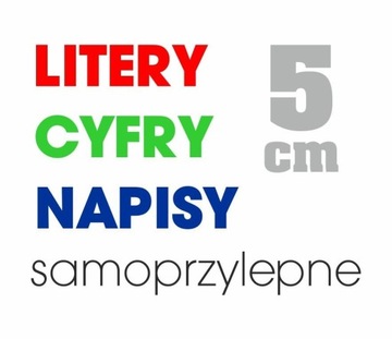 Litery, Cyfry i Napisy samoprzylepne wodoodporone!