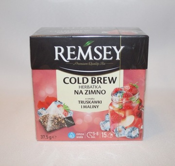 Herbata Remsey cold brew na zimno truskawka malina