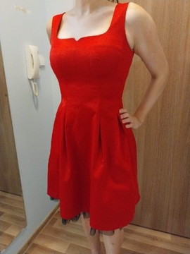 Czerwona sukienka Orsay 