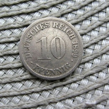 Niemcy 10 Fenigów 1899r - D
