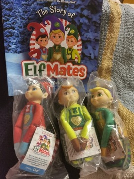3 elfy, elf on the shelf z książeczką 