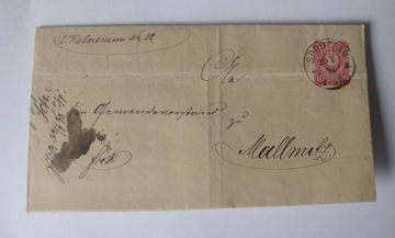List z miejscowości Sprottau roku 1878