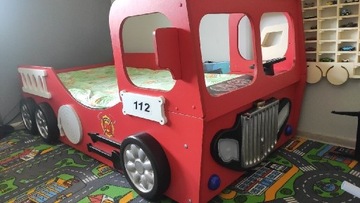 Łóżko dziecięce wóz strażacki