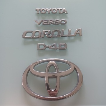 Emblemat znaczek Toyota zestaw .