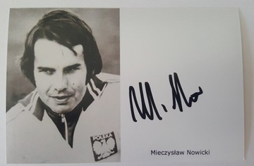Mieczysław NOWICKI autograf srebro Montreal 1976