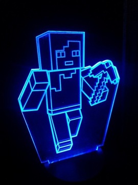 Lampka Nocna Minecraft Prezent Dla Dziecka Gra  